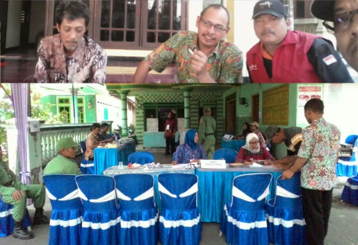 Warga Kedung Kembar Kecamatan Prambon,Sidoarjo,Melaksanakan Haknya Untuk Memilih Calon Gubenur Jatim